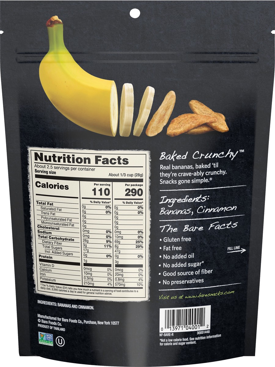 slide 6 of 7, Bare Banana Chips, 2.7 oz