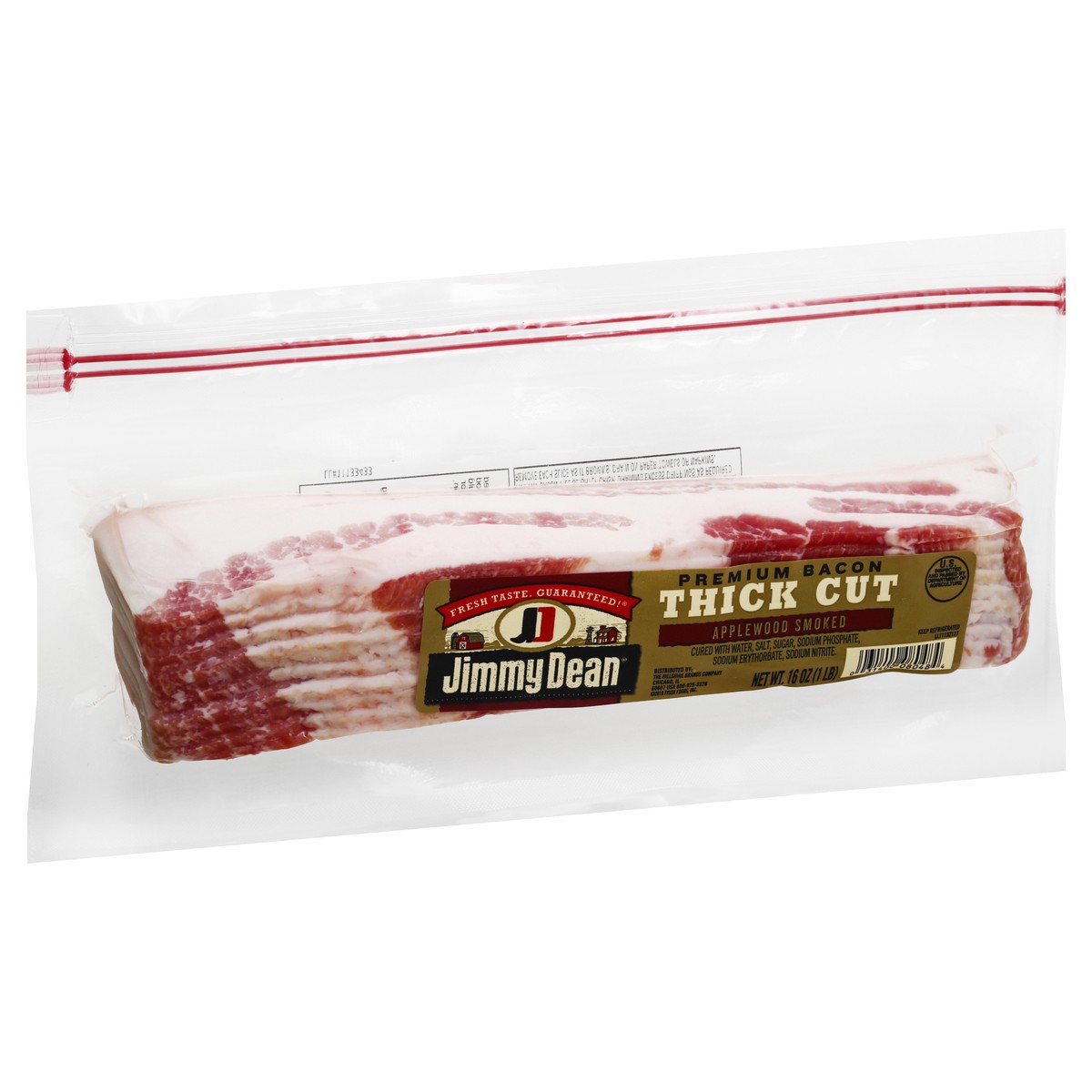 slide 2 of 10, Jimmy Dean Premium Applewood Smoked Thick Cut Bacon, 16 oz, 453.59 g