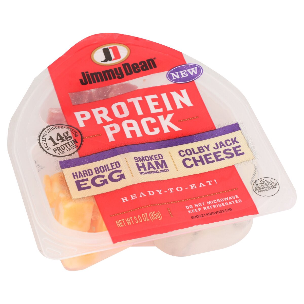 slide 2 of 5, Jimmy Dean Protein Pack Smoked Ham, 3 oz