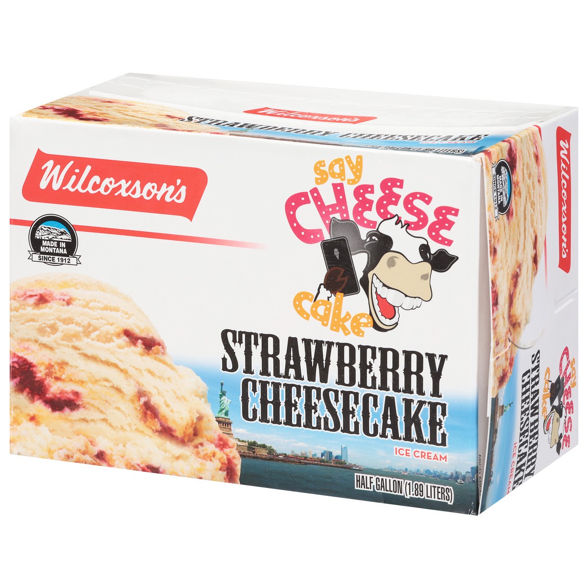 slide 7 of 17, Wilcoxson's Strawberry Cheesacake Ice Cream 0.5 gal, 1/2 gal