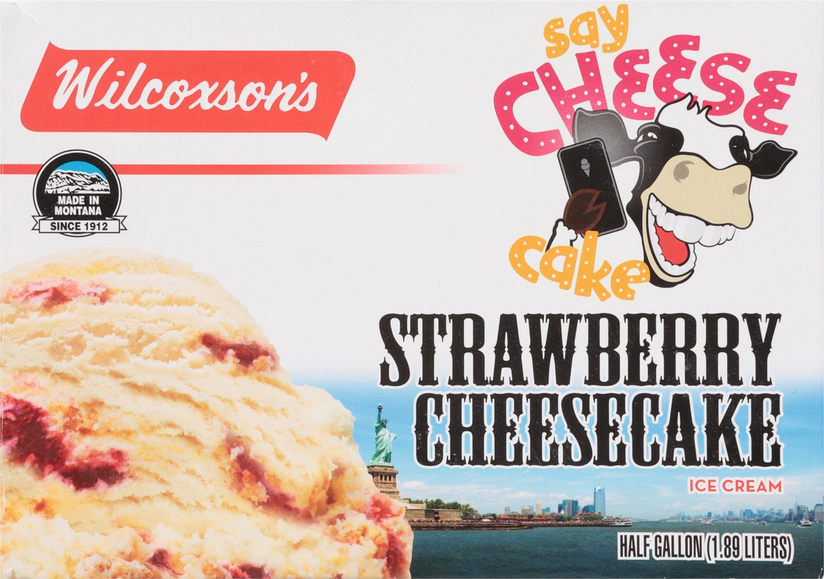 slide 6 of 17, Wilcoxson's Strawberry Cheesacake Ice Cream 0.5 gal, 1/2 gal