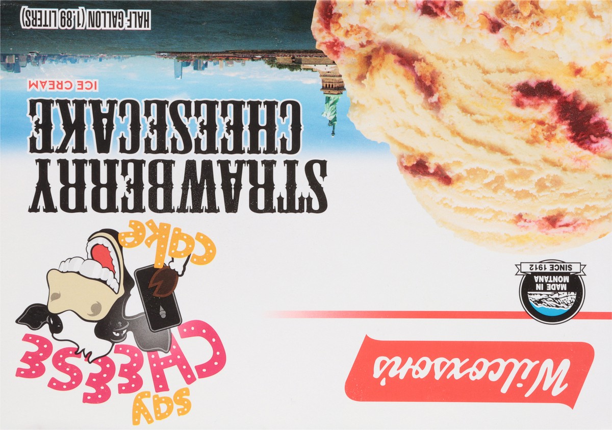 slide 13 of 17, Wilcoxson's Strawberry Cheesacake Ice Cream 0.5 gal, 1/2 gal