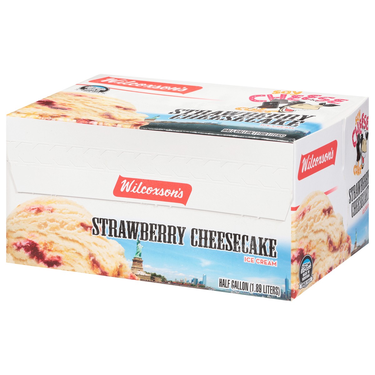 slide 5 of 17, Wilcoxson's Strawberry Cheesacake Ice Cream 0.5 gal, 1/2 gal