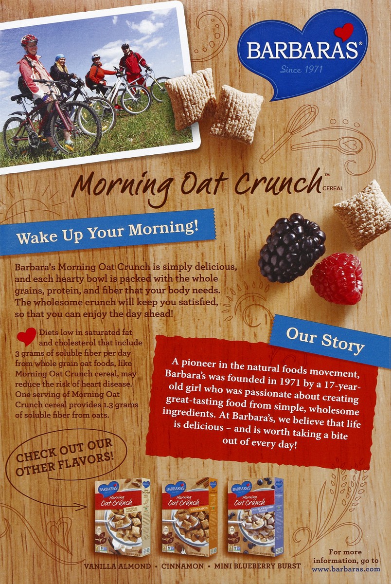 slide 2 of 7, Barbara's Original Morning Oat Crunch Cereal, 14 oz