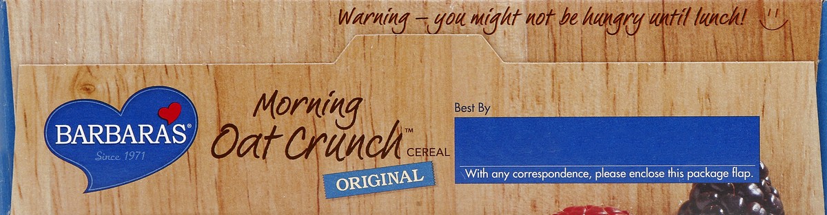 slide 5 of 7, Barbara's Original Morning Oat Crunch Cereal, 14 oz