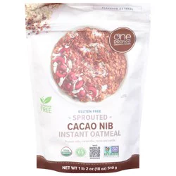 One Degree Organic Foods, Sprouted Cacao Nib Instant Oatmeal