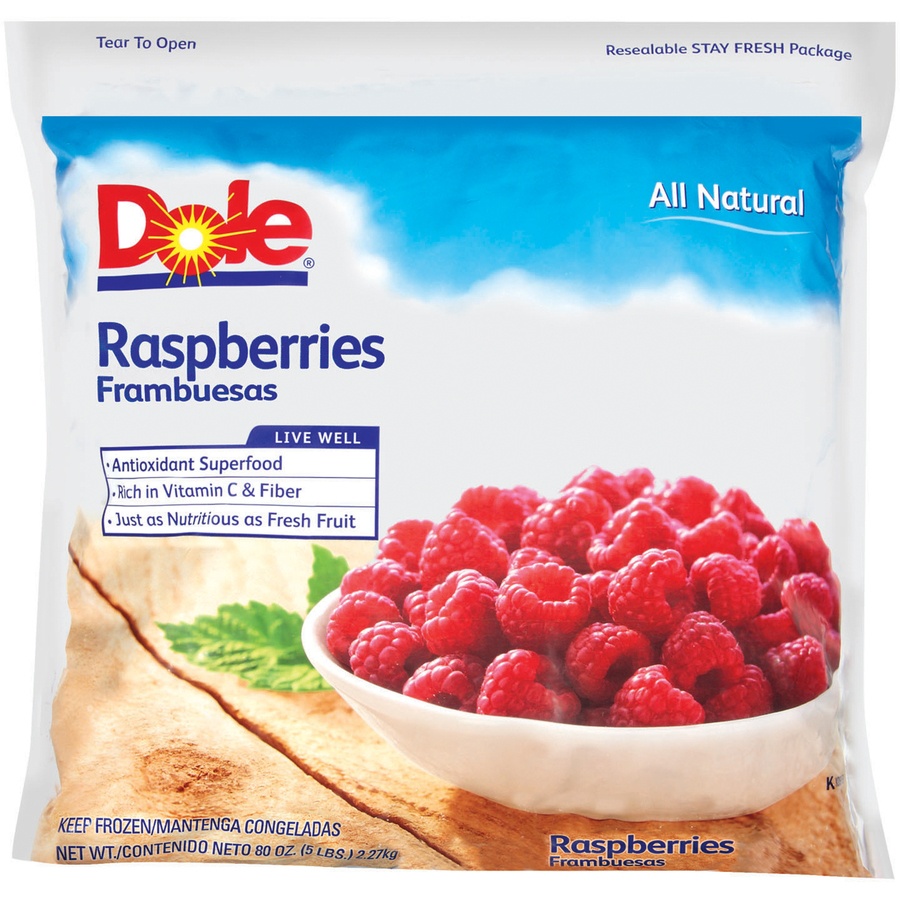 slide 1 of 1, GFS Whole Raspberries, 80 oz