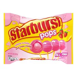 Starburst All Pink Strawberry Pops 8 oz