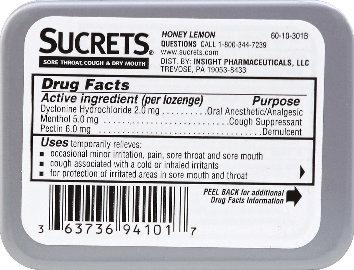 slide 5 of 5, Sucrets Sore Throat, Cough & Dry Mouth 18 ea, 18 ct