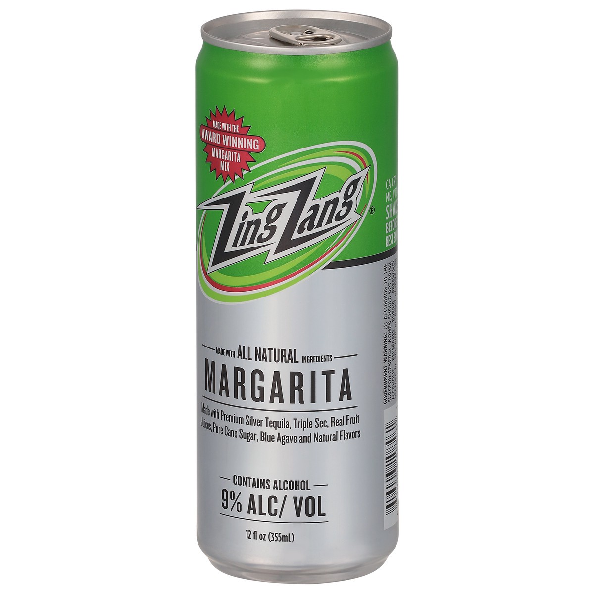 slide 5 of 9, Zing Zang Margarita - 12 fl oz, 12 fl oz