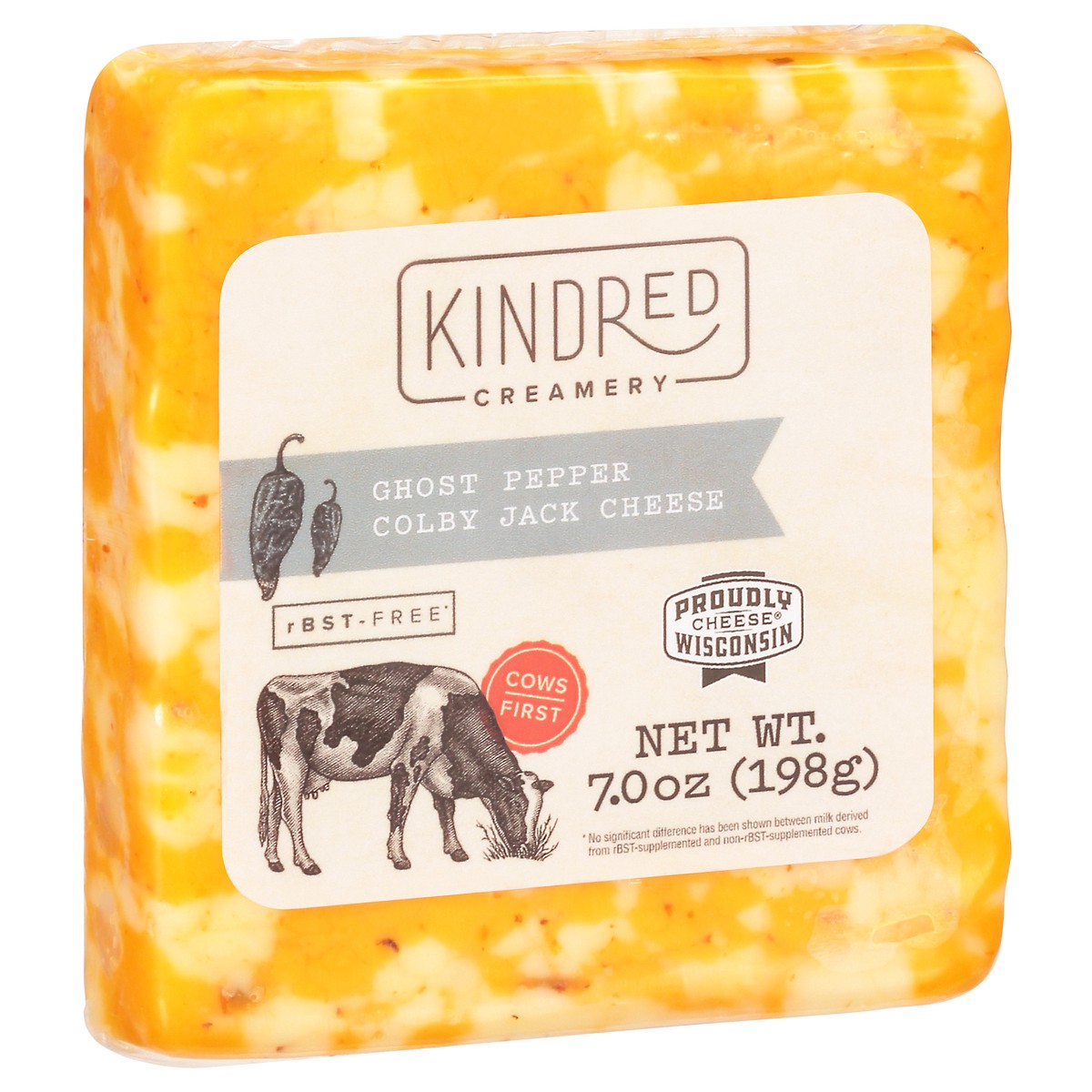 slide 2 of 9, Kindred Creamery Colby Jack Ghost Pepper Cheese 7.0 oz, 1 oz