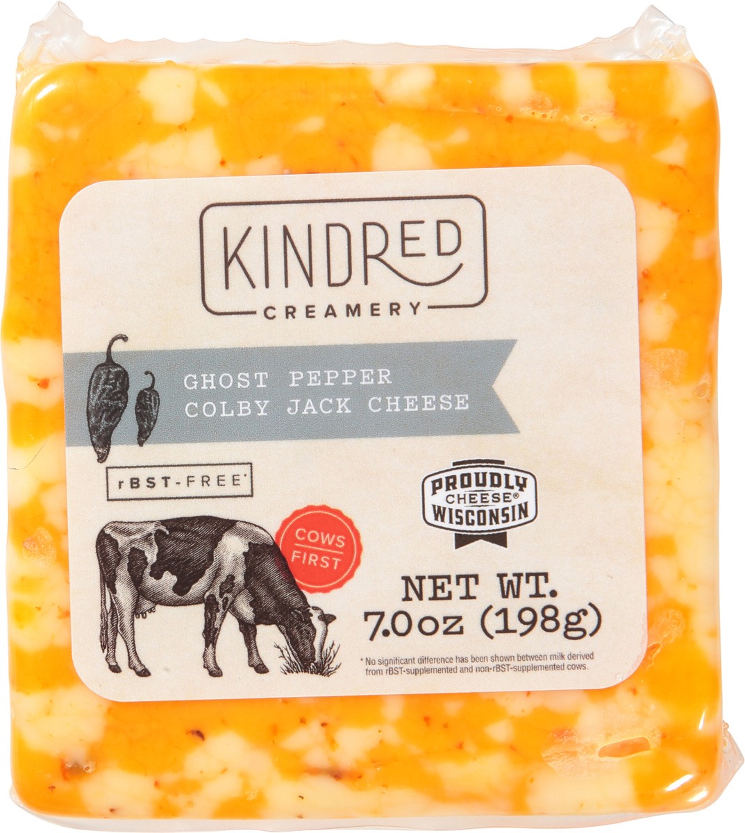 slide 9 of 9, Kindred Creamery Colby Jack Ghost Pepper Cheese 7.0 oz, 1 oz