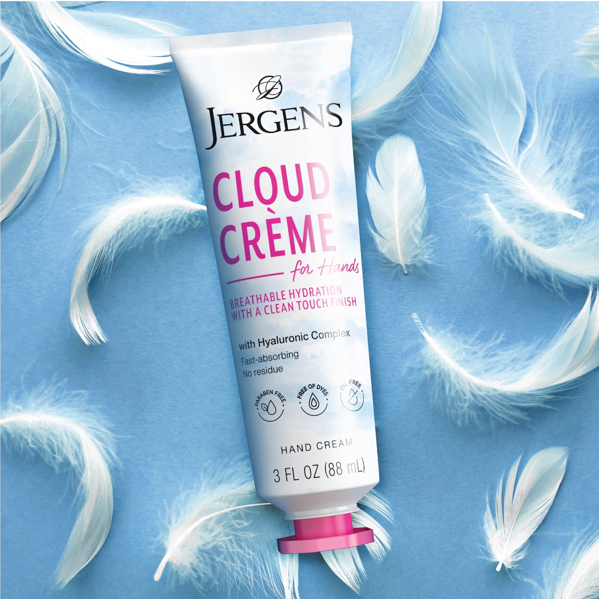 slide 2 of 6, Jergens Cloud Creme Hand Cream 3 fl oz, 3 fl oz