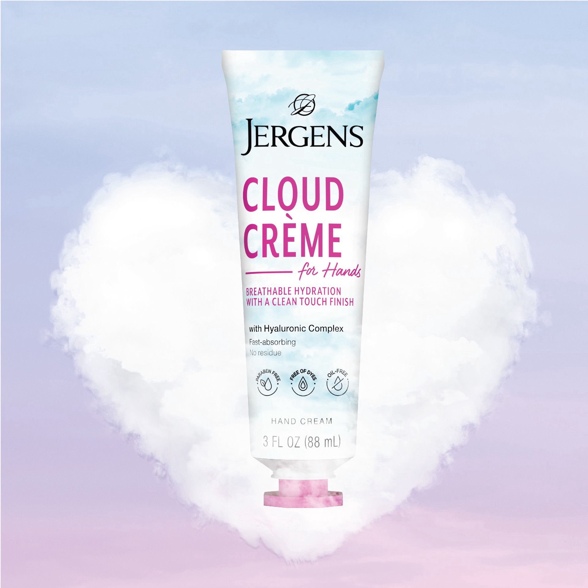 slide 3 of 6, Jergens Cloud Creme Hand Cream 3 fl oz, 3 fl oz