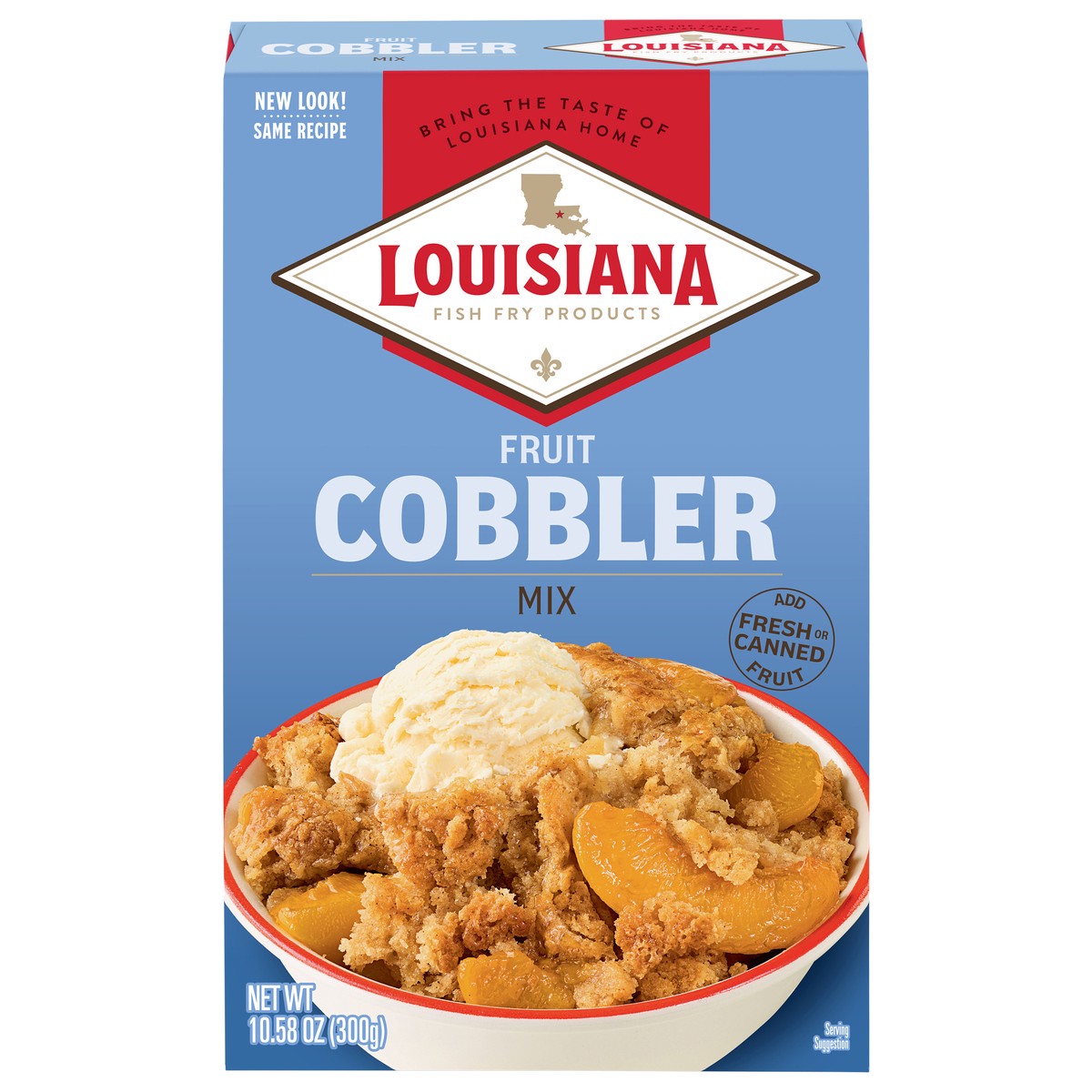 slide 5 of 13, Lousiana Fruit Cobbler Mix 10.58 oz, 10.58 oz