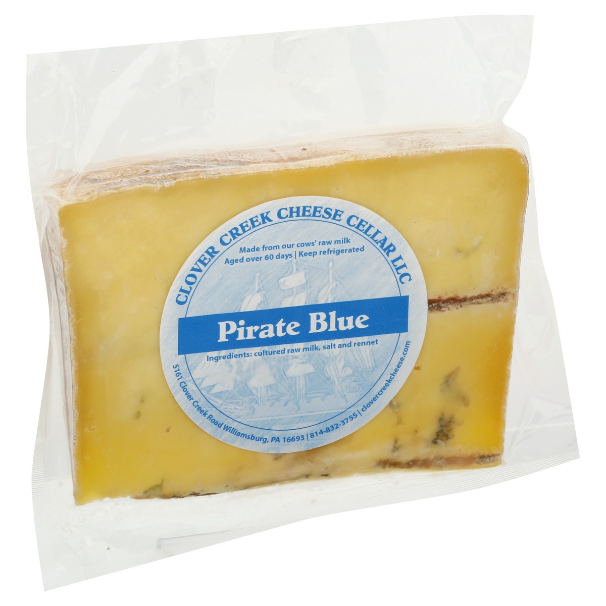 slide 3 of 9, Clover Creek Cheese Cellar Pirate Blue Cheese 8 oz, 8 oz