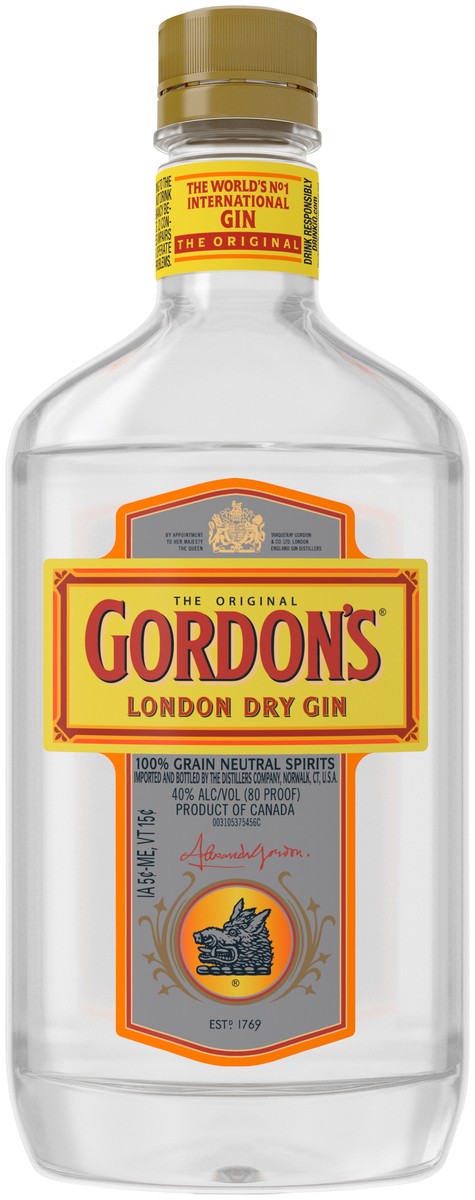 slide 2 of 5, Gordon's London Dry Gin, 375 mL, 375 ml