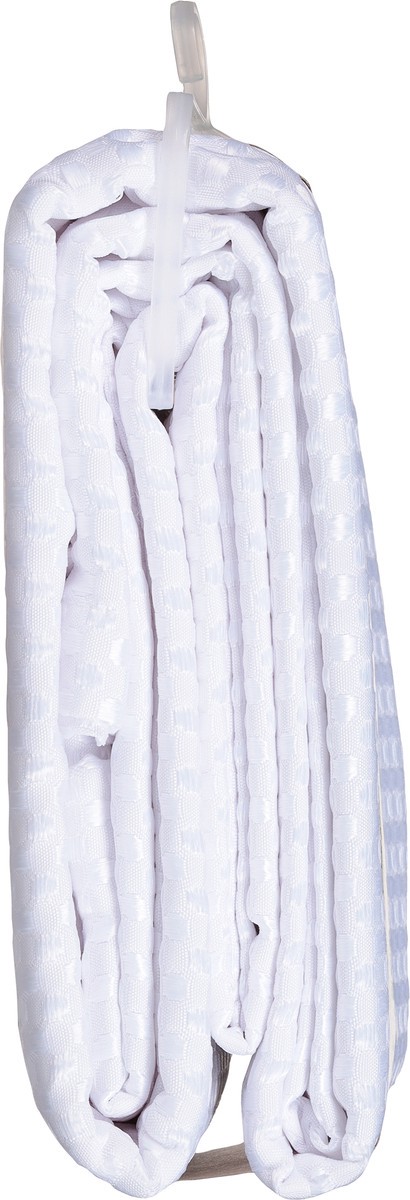 slide 8 of 9, Zenna Home Fabric Luxe Waffle White Shower Curtain 1 ea, 1 ct