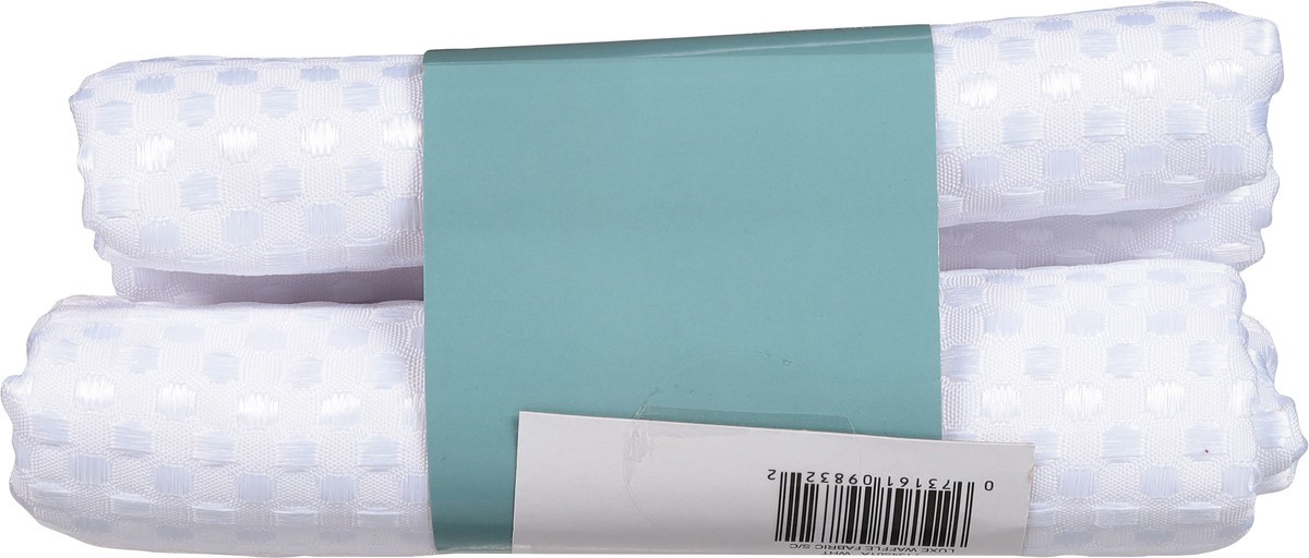slide 9 of 9, Zenna Home Fabric Luxe Waffle White Shower Curtain 1 ea, 1 ct