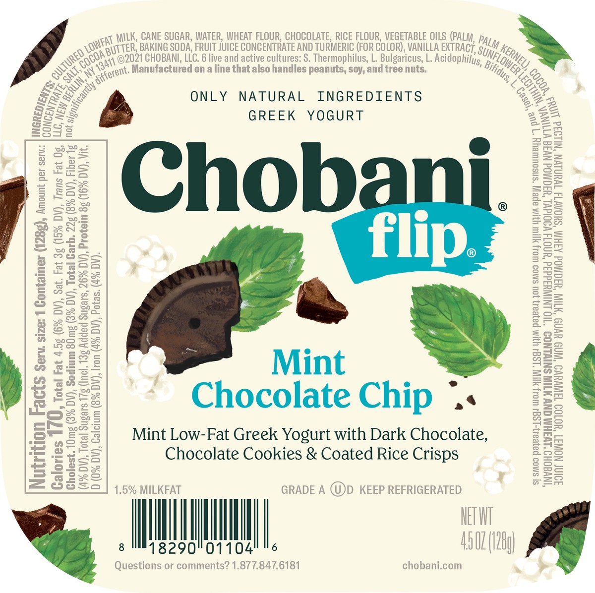 slide 7 of 14, Chobani Flip Mint Chocolate Chip, 5.3 oz