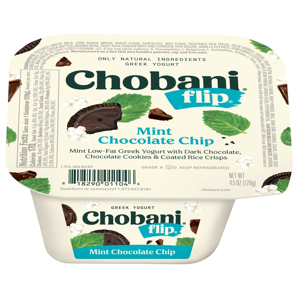 slide 8 of 14, Chobani Flip Mint Chocolate Chip, 5.3 oz
