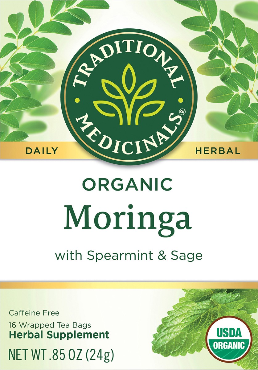 slide 4 of 6, Traditional Medicinals Moringa - 16 ct, 16 ct