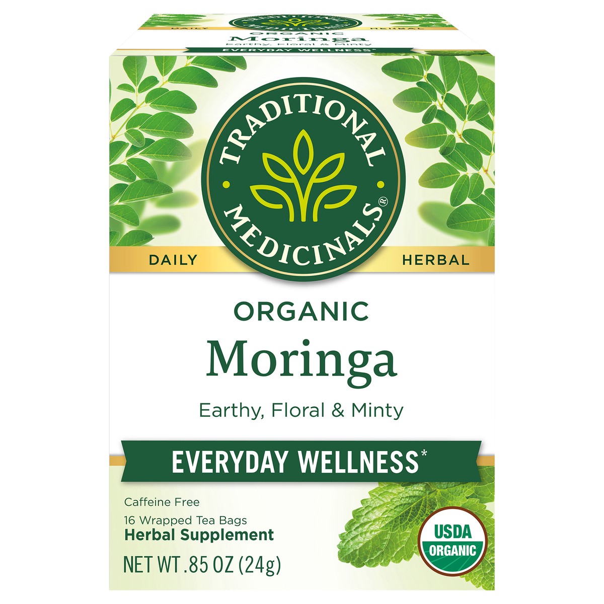 slide 1 of 6, Traditional Medicinals Moringa - 16 ct, 16 ct