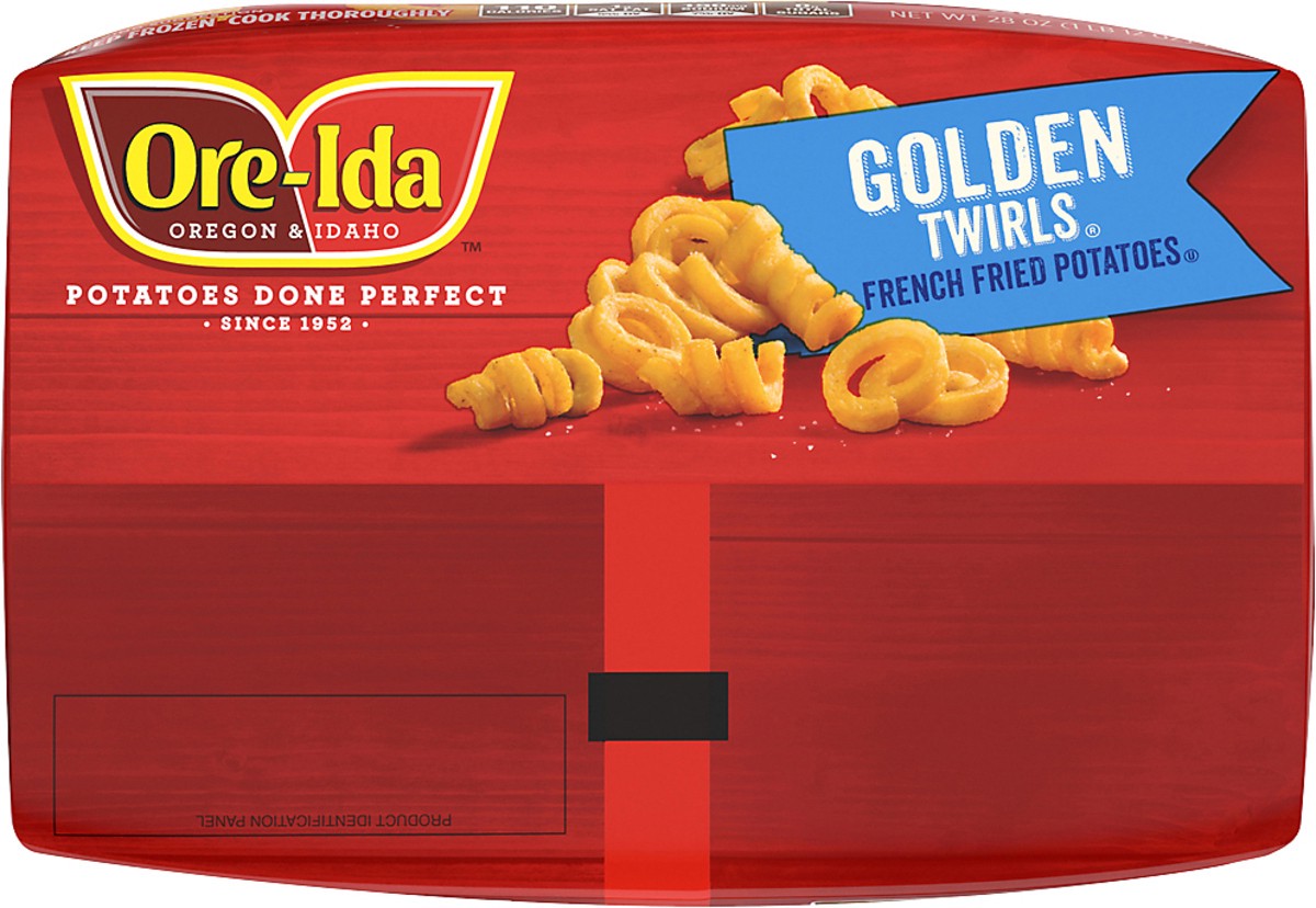 slide 8 of 9, Ore-Ida Golden Twirls French Fries Fried Frozen Potatoes, 28 oz Bag, 28 oz