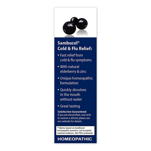 slide 59 of 97, Sambucol Black Elderberry Homeopathic Cold & Flu Relief Tablets - 30ct, 30 ct