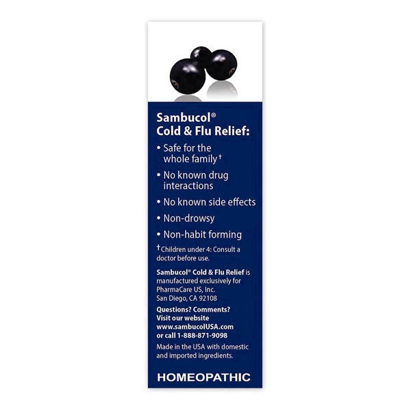 slide 78 of 97, Sambucol Black Elderberry Homeopathic Cold & Flu Relief Tablets - 30ct, 30 ct