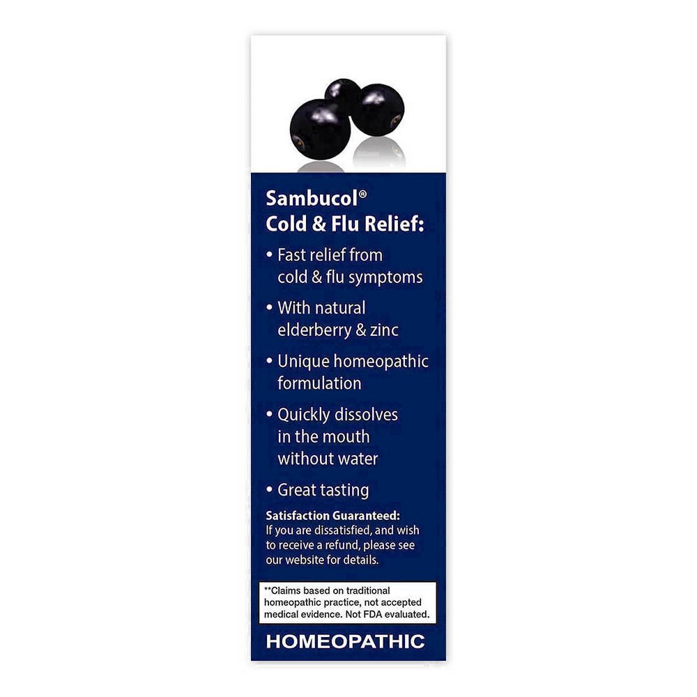 slide 11 of 97, Sambucol Black Elderberry Homeopathic Cold & Flu Relief Tablets - 30ct, 30 ct