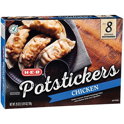 slide 1 of 1, H-E-B Chicken Pot Stickers, 25 oz