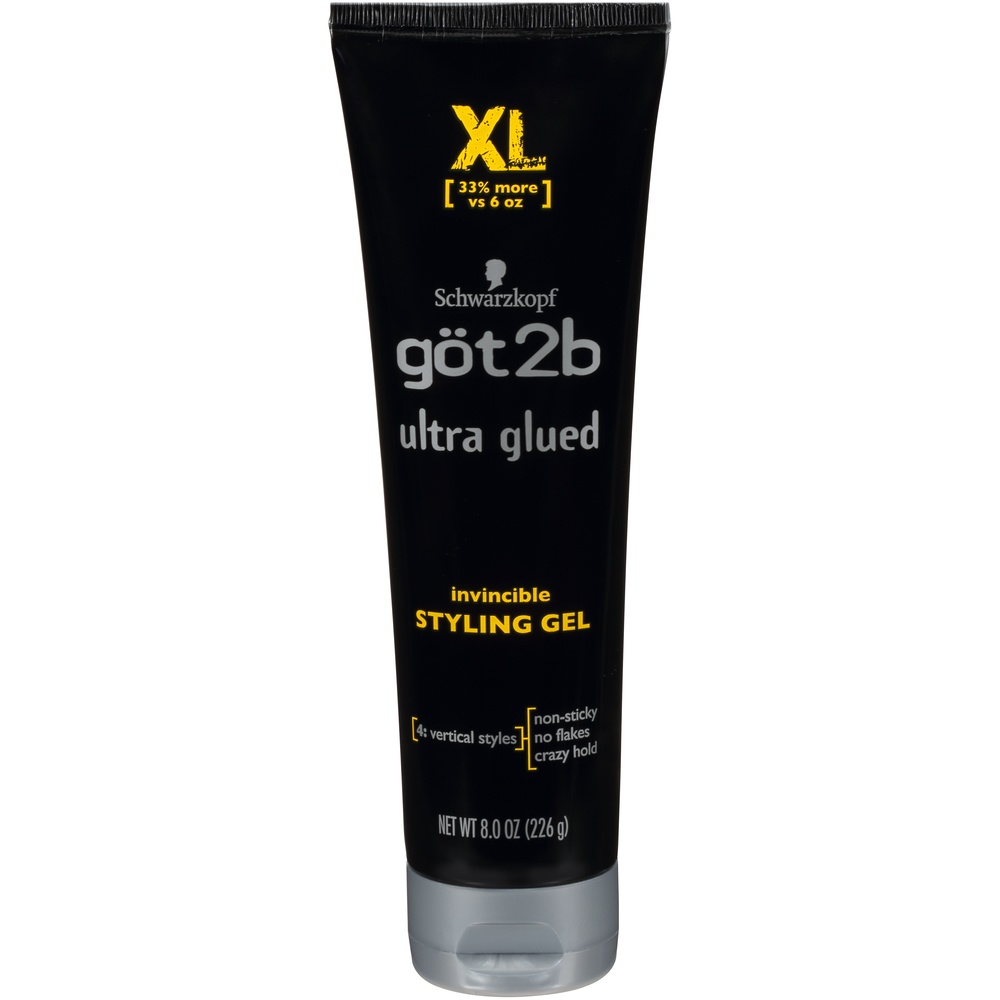 slide 1 of 1, Schwarzkopf Got 2B XL Ultra Glued Invincible Styling Gel, 8 oz