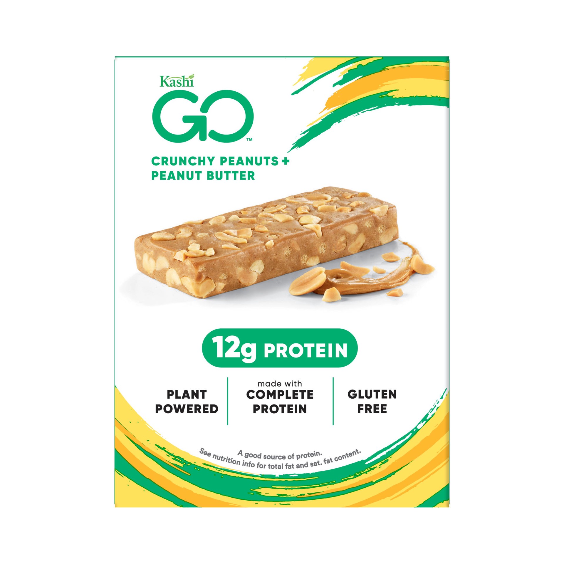 slide 2 of 5, Kashi GO Crunchy Peanuts and Peanut Butter Protein Bars, 7 oz