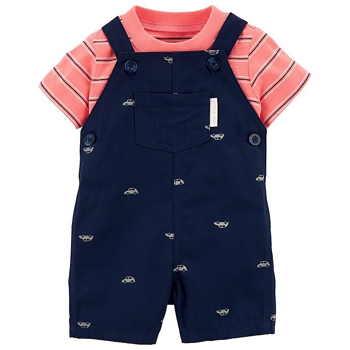 slide 1 of 1, carter's Car Tee & Shortall Set, 2 ct