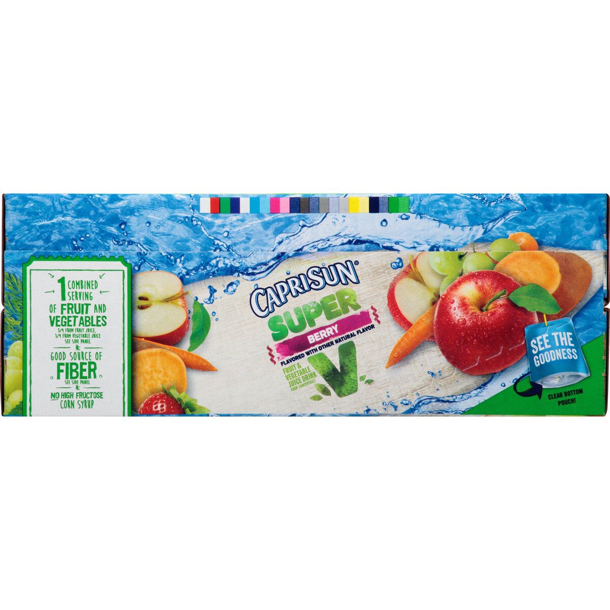 slide 2 of 8, Capri Sun Super V Berry Fruit & Vegetable Juice Drink - 10 ct; 6 fl oz, 10 ct; 6 fl oz