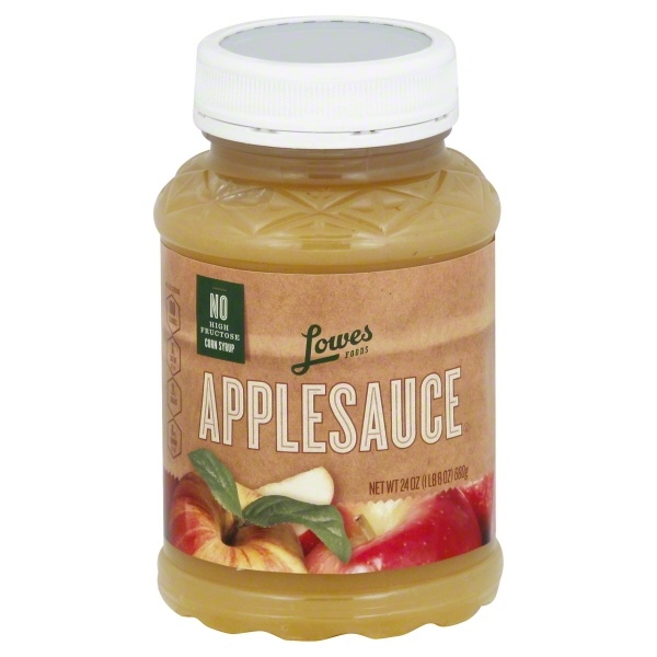 slide 1 of 1, Lowes Foods Applesauce Original, 24 oz