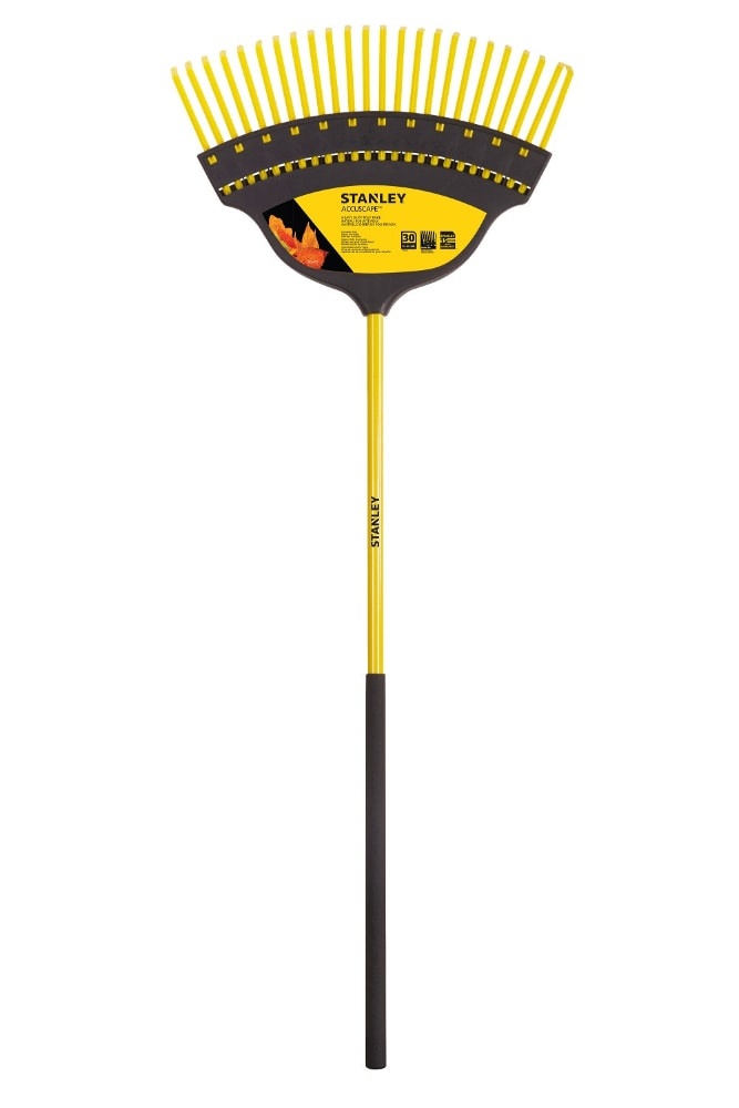 slide 1 of 1, STANLEY Deluxe Poly Rake, 30 in