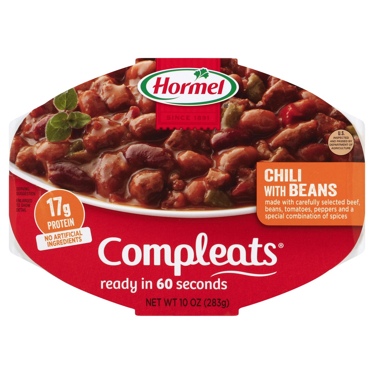 slide 5 of 7, Hormel COMPLEATS Chili With Beans, 10 oz