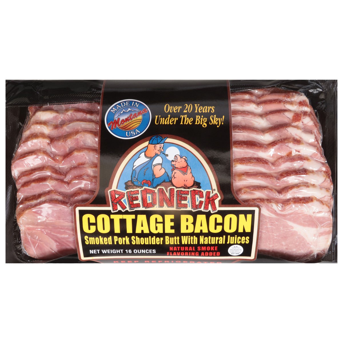 slide 8 of 13, Red Nck Cottage Bacon, 16 oz
