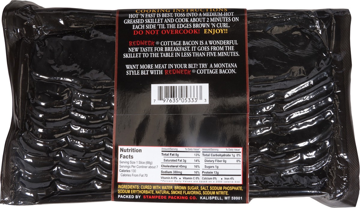 slide 11 of 13, Red Nck Cottage Bacon, 16 oz