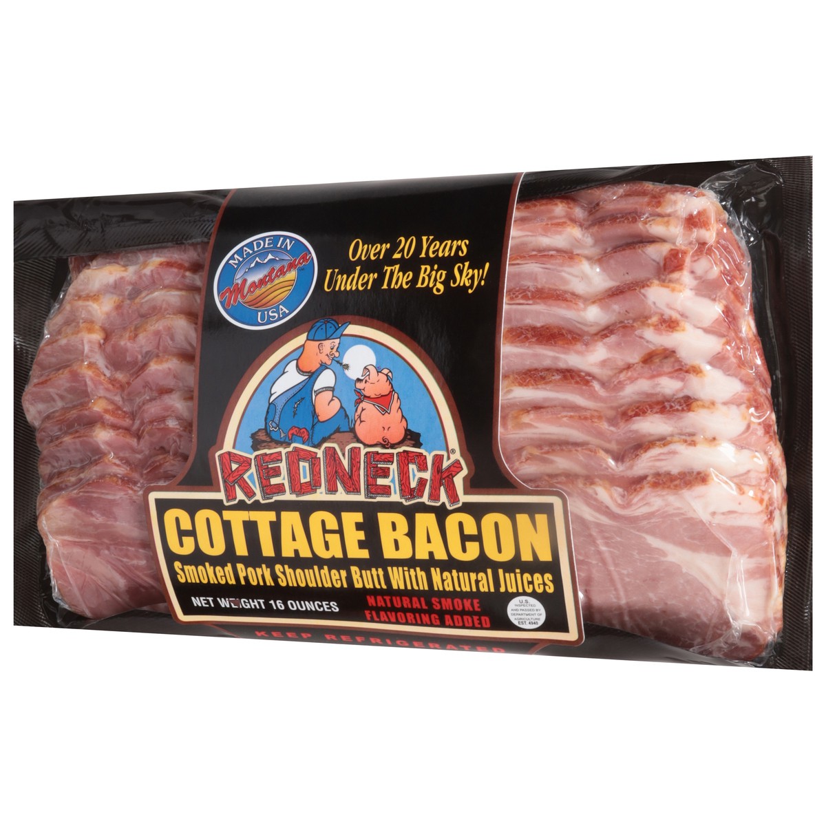 slide 10 of 13, Red Nck Cottage Bacon, 16 oz
