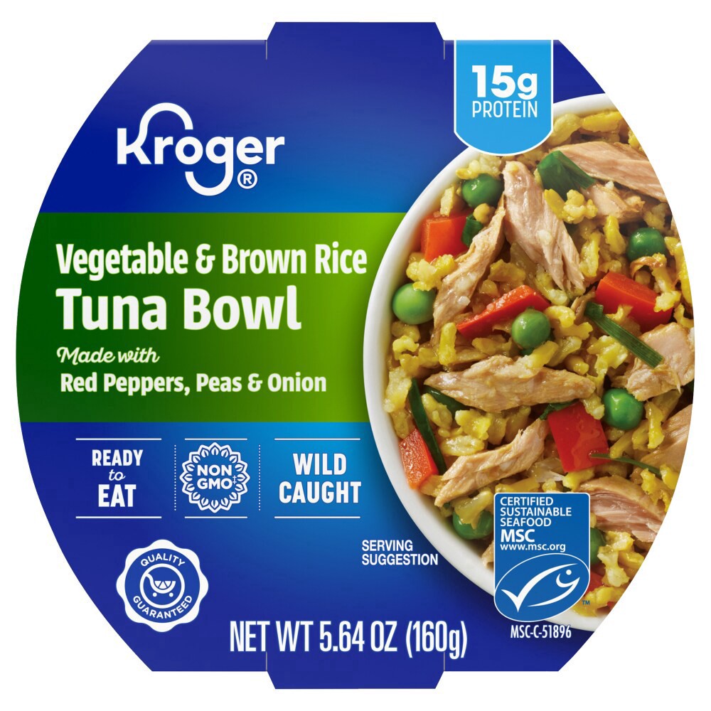 slide 4 of 4, Kroger® Vegetable & Brown Rice Tuna Bowl, 5.64 oz