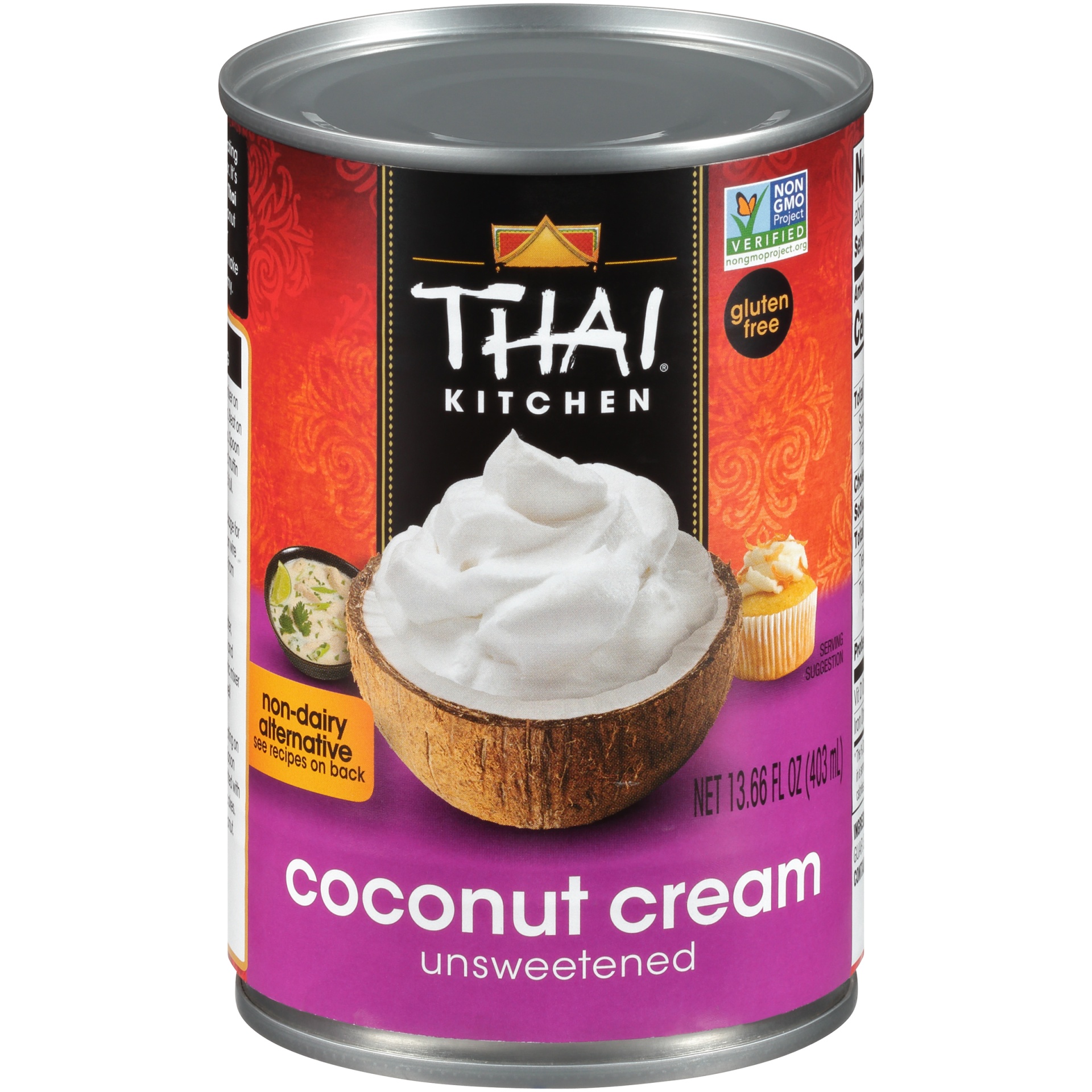 slide 1 of 4, Thai Kitchen Gluten Free Unsweetened Coconut Cream, 13.66 fl oz