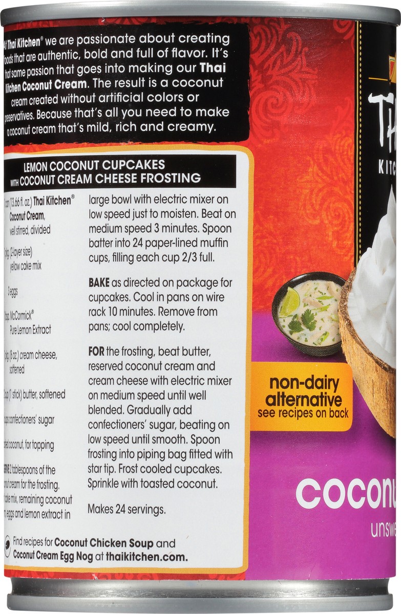 slide 3 of 7, Thai Kitchen Gluten Free Unsweetened Coconut Cream, 13.66 fl oz, 13.66 fl oz