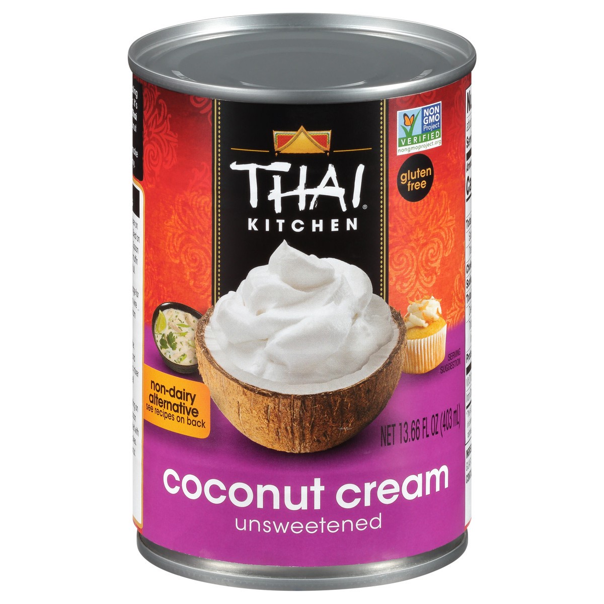 slide 1 of 7, Thai Kitchen Gluten Free Unsweetened Coconut Cream, 13.66 fl oz, 13.66 fl oz