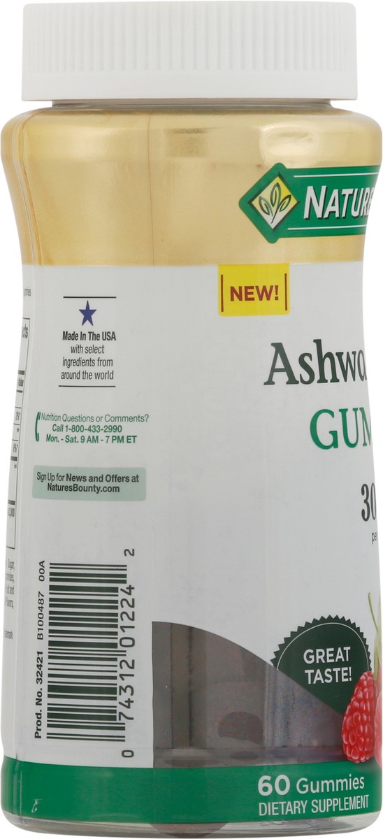slide 9 of 9, Nature's Bounty 300 mg Mixed Berry Flavored Ashwagandha 60 Gummies, 60 ct