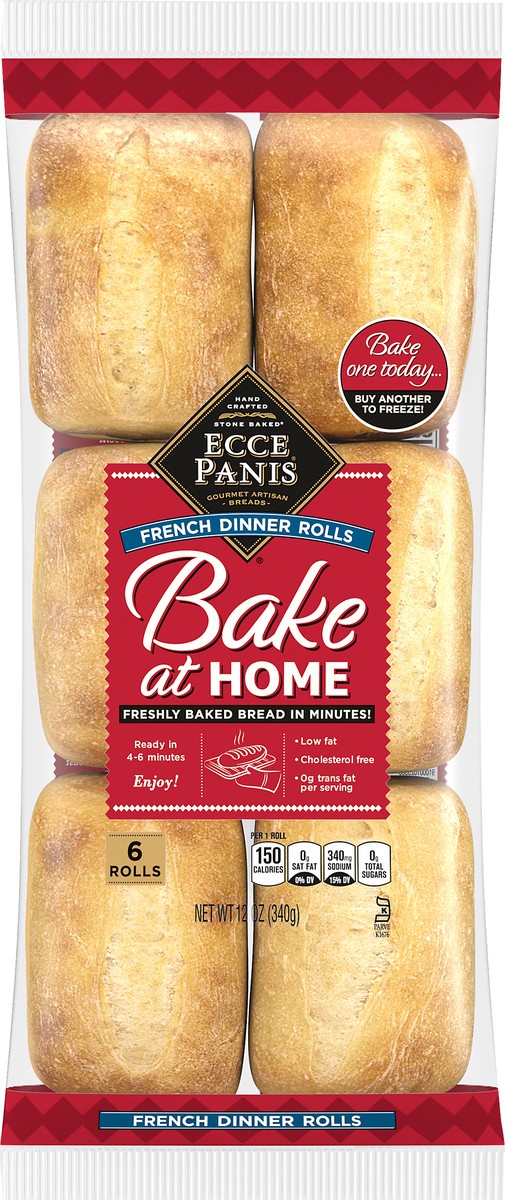 slide 7 of 8, Ecce Panis French Dinner Rolls 6 ea, 6 ct