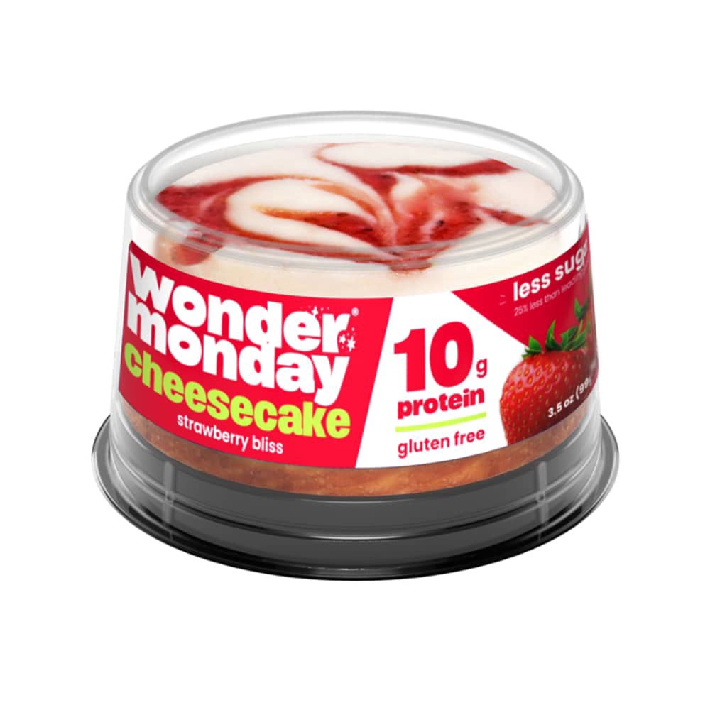 slide 1 of 1, Wonder Monday® High Protein Strawberry Bliss Cheesecake, 3.5 oz