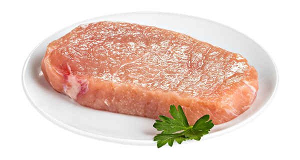 slide 1 of 1, Meat Thick Sliced T-Bone Pork Chops, 1 lb